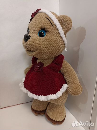 Вязаная игрушка Амигуруми Мишутка