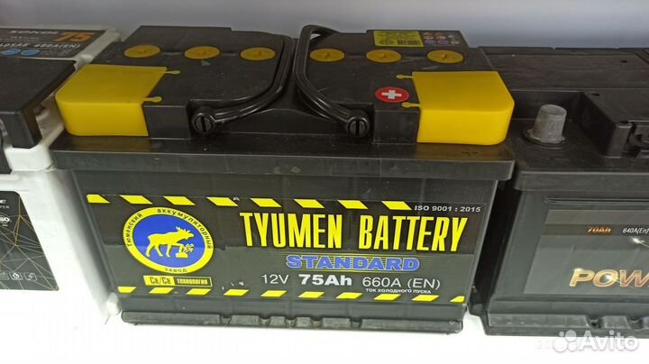Акб 75Ач Tyumen Standard прямая полярность