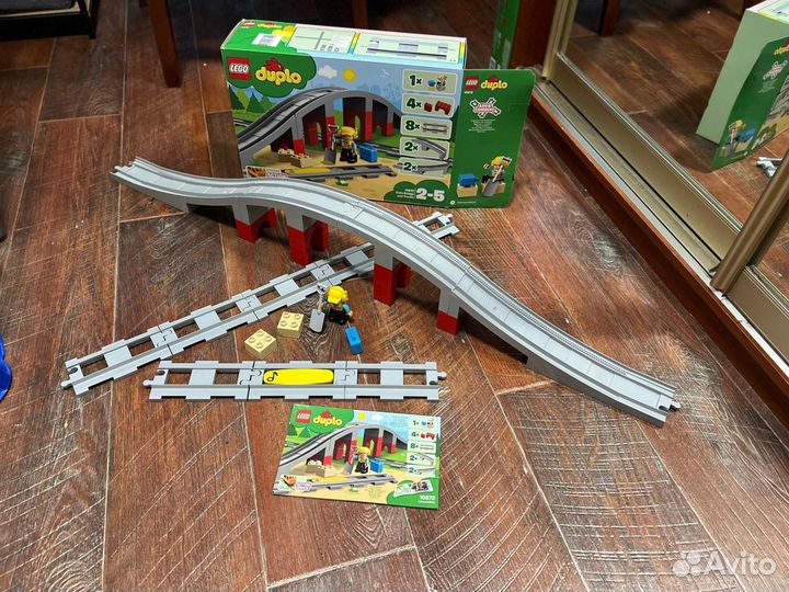 Lego duplo железная дорога 2 набора