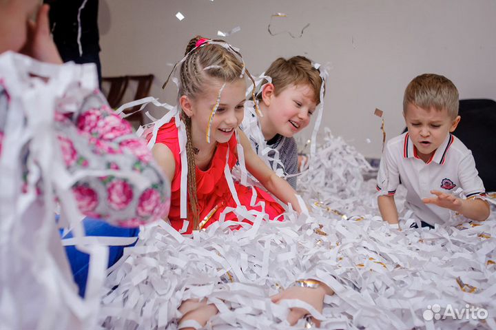 Бумажное шоу/Бумажная дискотека с аниматором