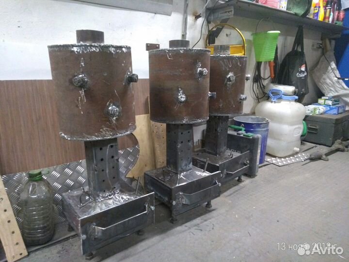 Печь на отработанном масле, печка на отработке