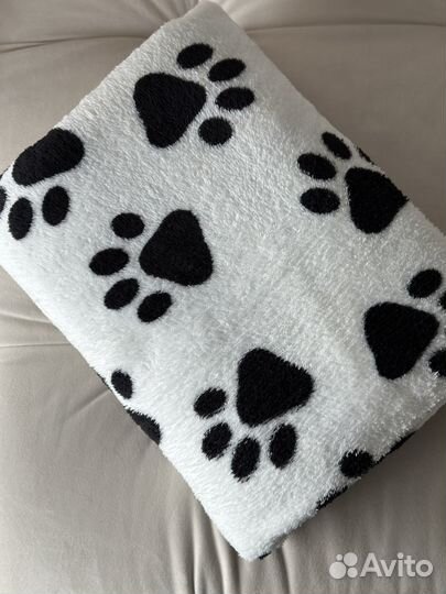 Плед покрывало Лапки 200х180