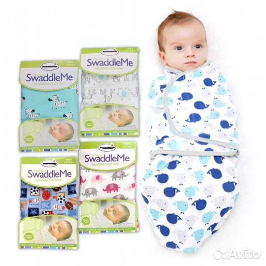 Пеленка кокон на липучках