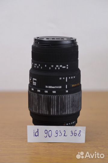 Объектив Sigma AF 70-300mm f/4-5.6 DG macro
