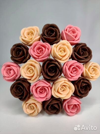 Розы из Бельгийского Шоколада - 19 шт в Букете