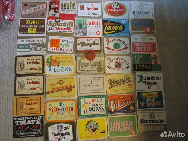 Этикетки пивные чехословацкие