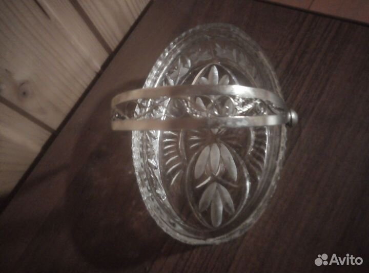 Конфетница хрусталь СССР