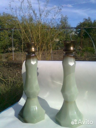 Подсвечники из нефрита