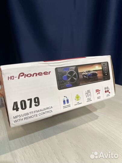 Автомагнитола 1din с экраном, Pioneer 4079