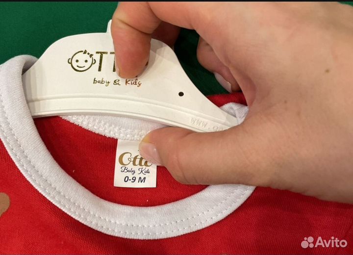 Новогодний костюм для малыша 0-9 месяцев