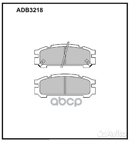 Колодки тормозные ADB-3218/N-7249 ADB-3218 alli