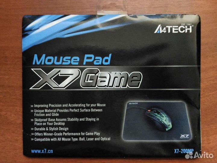 Новый коврик для мышки A4Tech X7-200MP