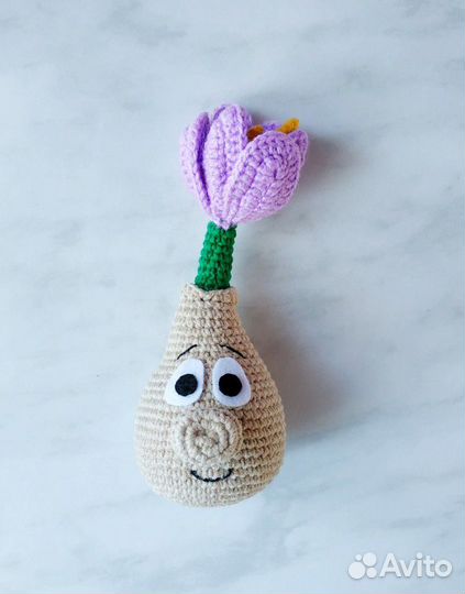 Цветы, тюльпан крючком, вязаные цветы