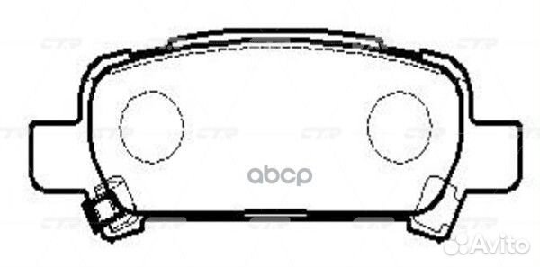 Cksu-19 Колодки тормозные дисковые зад GK