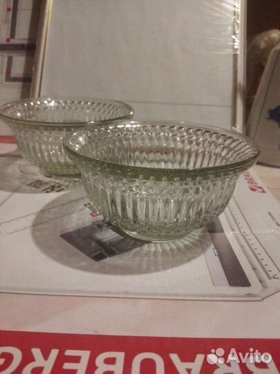 Конфетницы, салатницы СССР, цветное стекло