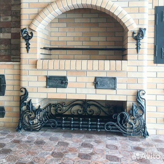 Кованый камин