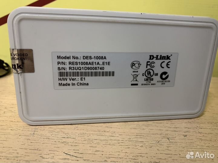 Коммутатор D-Link DES-1008A Гарантия
