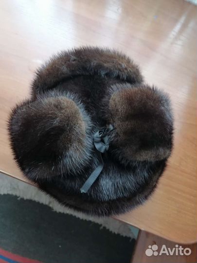 Норковая шапка мужская ушанка