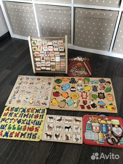 Деревянные развивающие игрушки