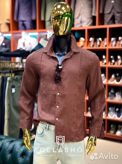 Мужская рубашка из льна