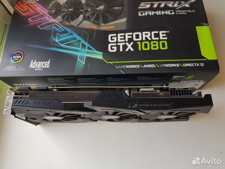 Видеокарта Asus Strix GTX 1080 8gb