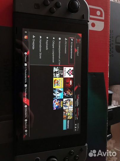 Nintendo switch rev2 32 гб прошитая с чипом