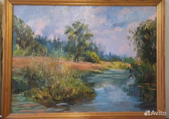 Картина маслом на холсте (пейзаж)