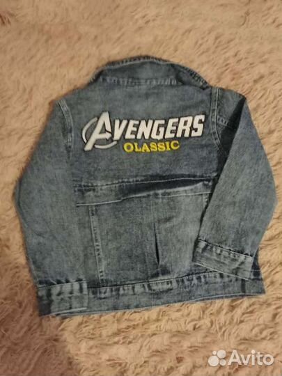 Джинсовая куртка для мальчика 104 110