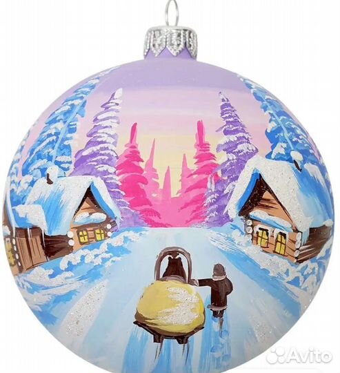 Набор из трёх ёлочных шаров artbybdv