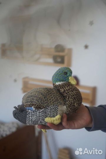 Вязанная игрушка Утка