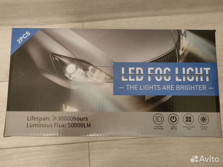 Противотуманные фары bi LED линзы на ford focus 2