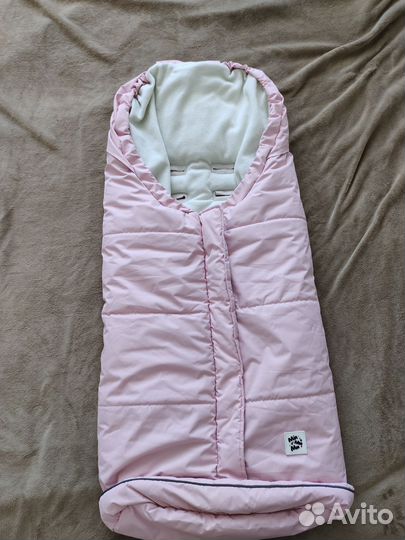 Зимний конверт в коляску мимими + муфта для рук