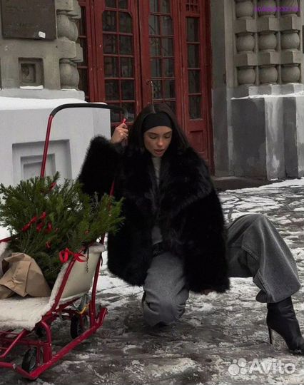 Шуба чёрная