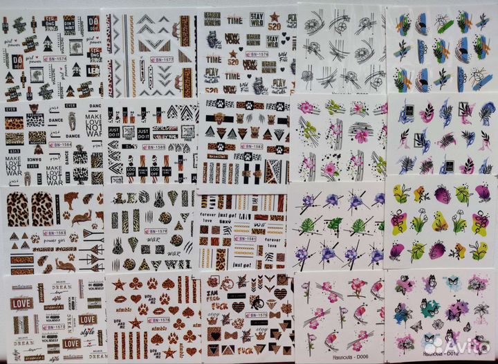 Наклейки для ногтей (слайдеры)