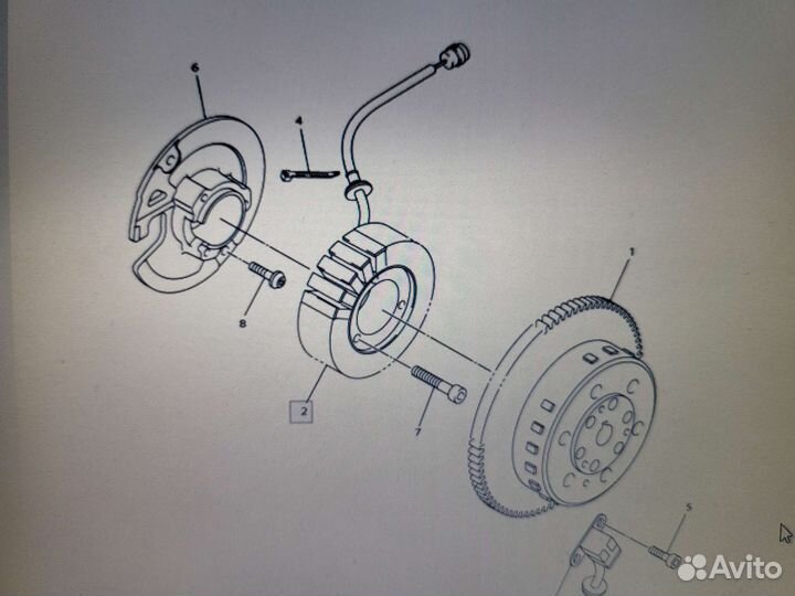 Статор генератора Ямаха Викинг 540 5 Viking 540 V