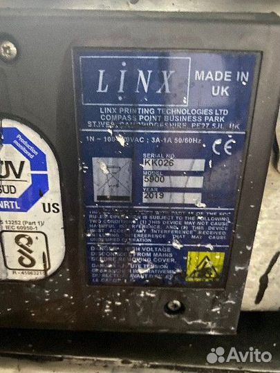 Каплеструйный принтер linx 5900