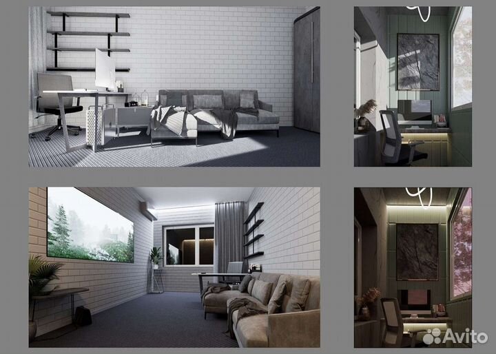 3d визуализация экстерьера/интерьера