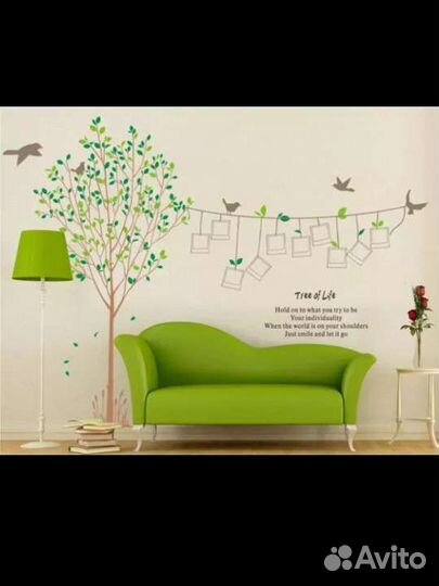 Пвх наклейка на стену