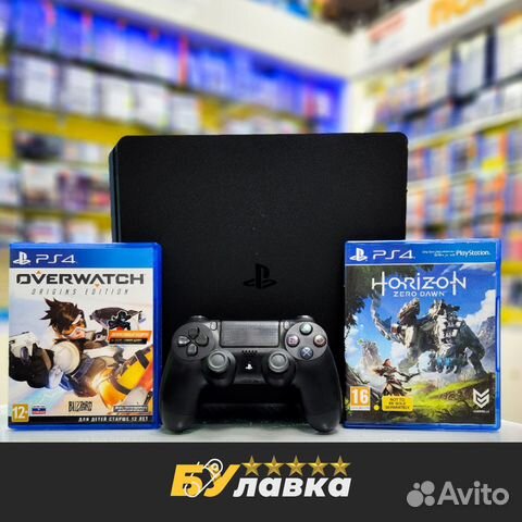Игровая приставка PS4 Slim + Игры