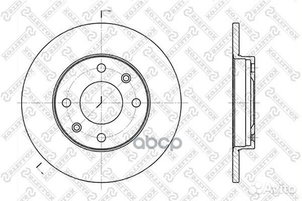 6020-9910-SX диск тормозной передний Peugeot 3