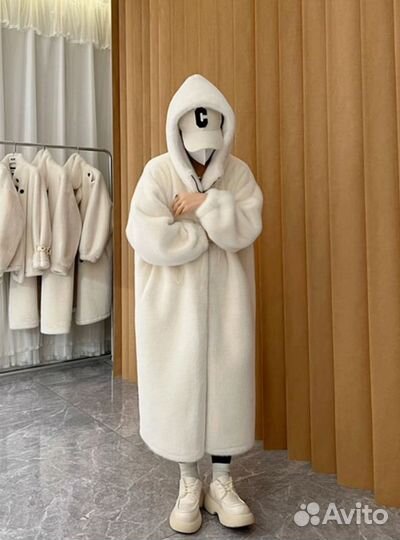 Длинная эко шуба