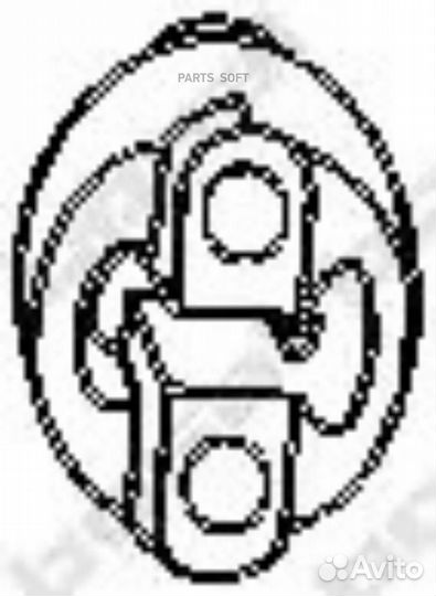 Bosal 255381 Подвес глушителя