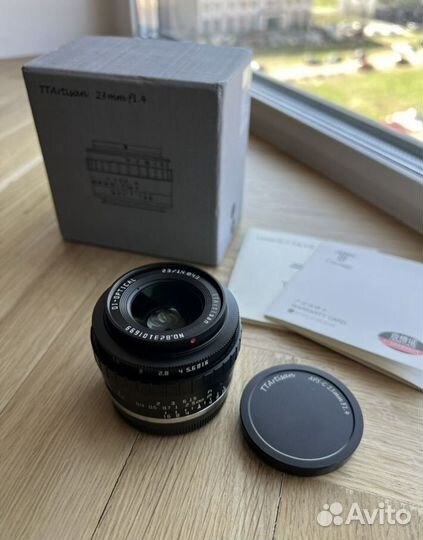 Ttartisan 23mm f1.4 fuji fujifilm объектив черный