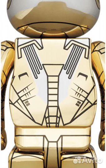 Hajime Sorayama Ironman Reverse Bearbrick 400+100