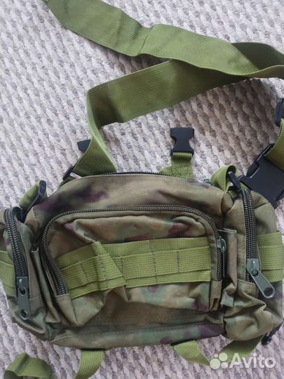 Сумка поясная тактическая (мох)