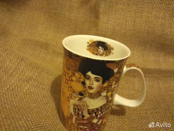 Фарфоровая кружка. Адель. Климт