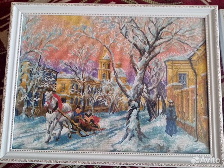 Картина вышитая крестом