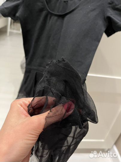 Черный гимнастический купальник