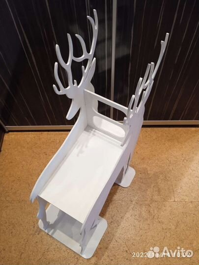 Олень, декор, полочка, подставка