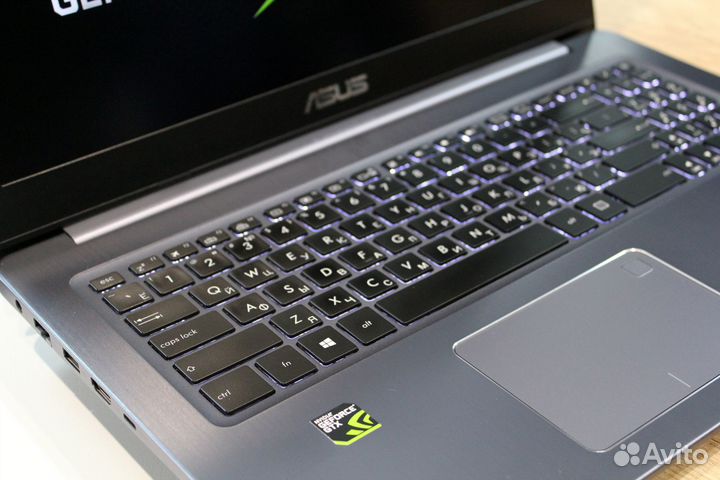 Игровой Ноутбук Asus core i7 (6ядер) 16гб GTX4гб